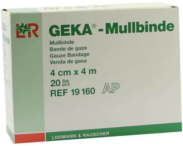 Mullbinden Geka 4 cm X 4 M 20 Binden