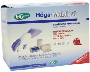 Höga Mubilast Fixierbinde 12cmx4m Ohne Cellophan