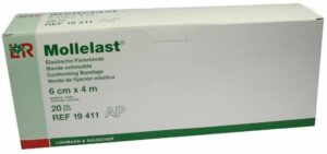 Mollelast Binden Weiß 6 cm X 4 M 20 Stück