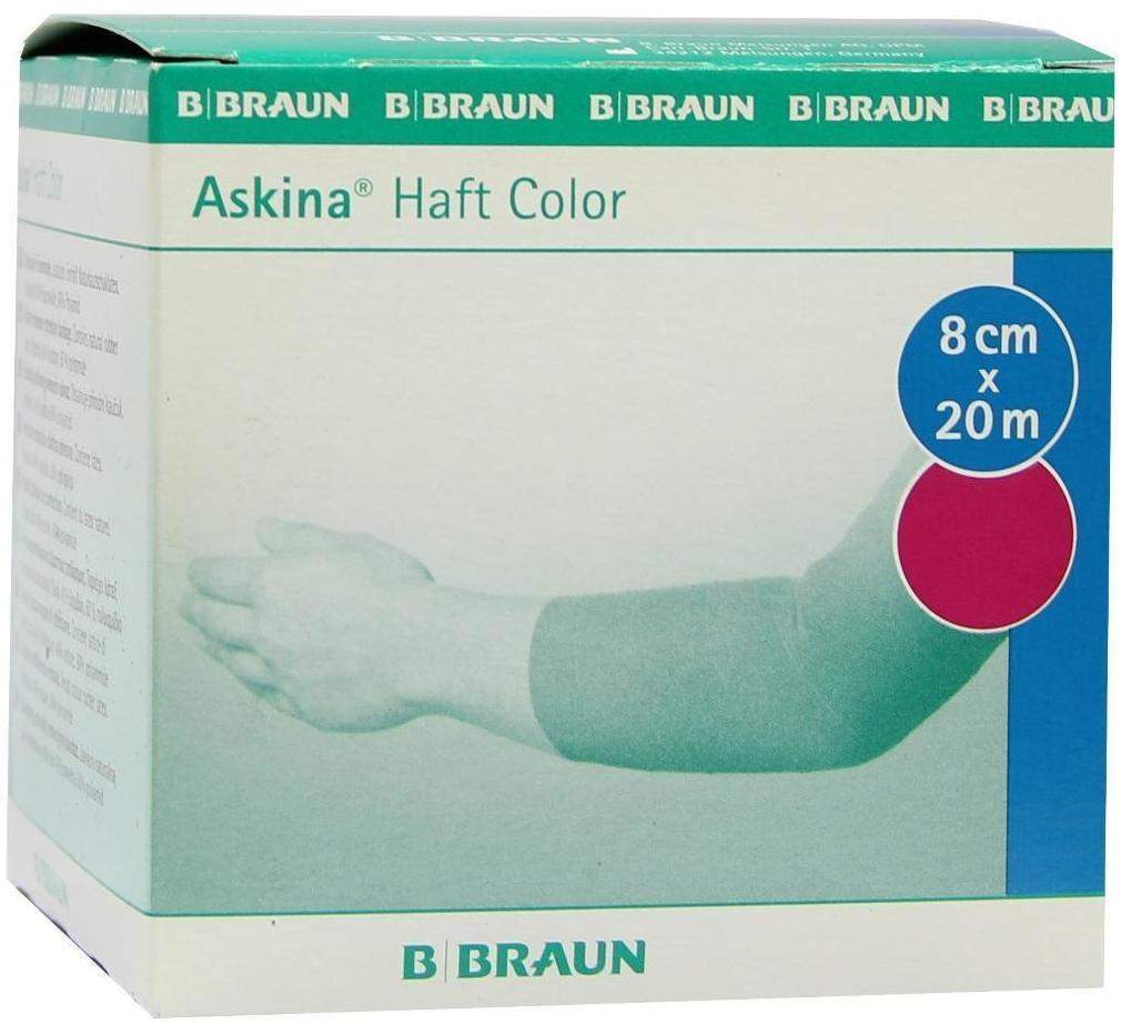 Askina Haftbinde Color 8 cm X 20 M Pink 1 Stück