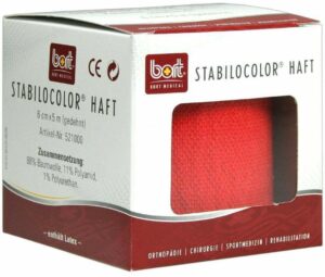 Bort Stabilocolor Haft Binde 6cm Rot