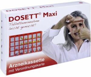 Dosett Maxi Arzneikassette Rot 1 Stück