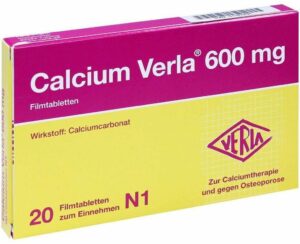 Calcium Verla 600 mg 20 Filmtabletten