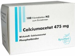 Calciumacetat 475 mg Filmtabletten 100 Filmtabletten
