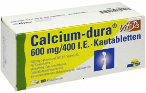 Calcium Dura Vit D3 600 mg - 400 I.E. 100 Kautabletten