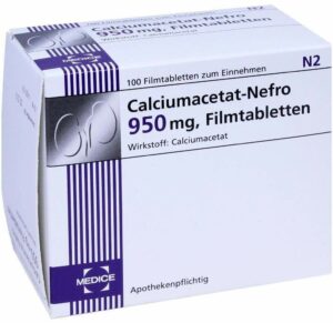 Calciumacetat Nefro 950 mg 100 Filmtabletten