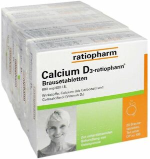 Calcium D3-Ratiopharm Brausetabletten 100 Stück