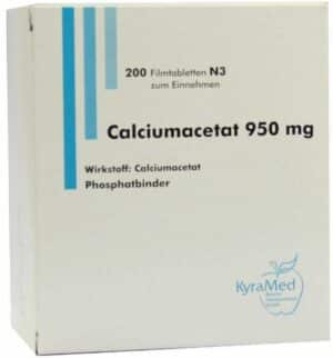 Calciumacetat 950 mg 200 Filmtabletten