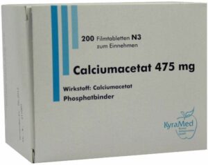 Calciumacetat 475 mg Filmtabletten 200 Filmtabletten