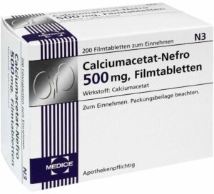 Calciumacetat Nefro 500 mg 200 Filmtabletten