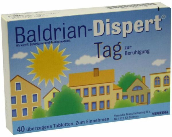 Baldrian Dispert Tag 40 Überzogene Tabletten