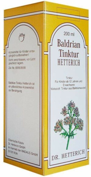 Baldrian Tinktur Hetterich 200ml