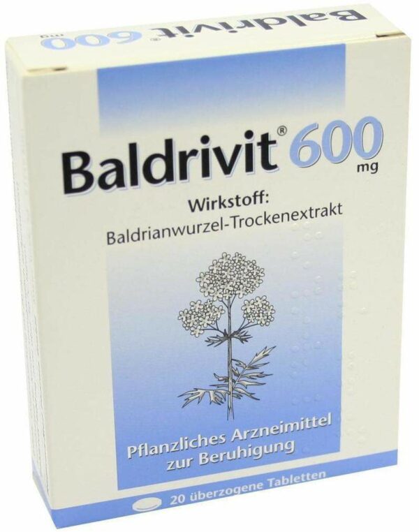 Baldrivit 600 mg 20 Überzogene Tabletten