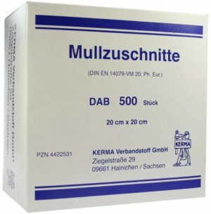 Mullzuschnitte Bw Unsteril 20 X 20 cm 500 Wundgaze