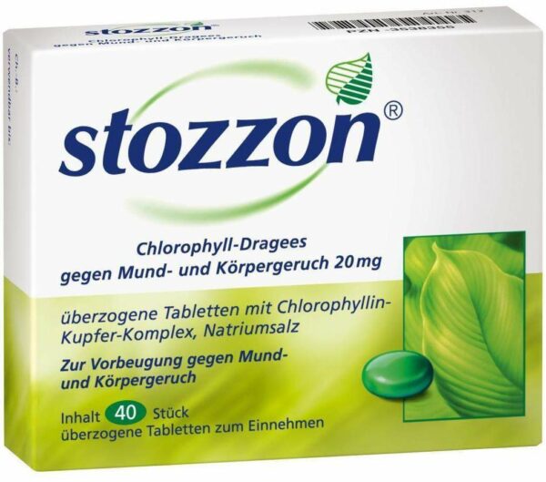 Stozzon Chlorophyll 40 Überzogene Tabletten