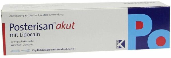 Posterisan Akut Mit Analdehner 25 G Salbe