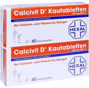 Calcivit D Kautabletten 600 Mg-400 I.E  120  Kautabletten