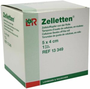 Zelletten Tupfer Gerollt Unsteril 5 X 4 cm 300 Stück