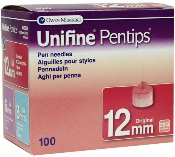 Unifine Pentips 12 mm 29 G Kanüle