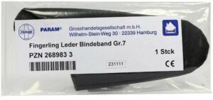 Fingerling Leder Gr.7 Mit Bindeband 1 Stück