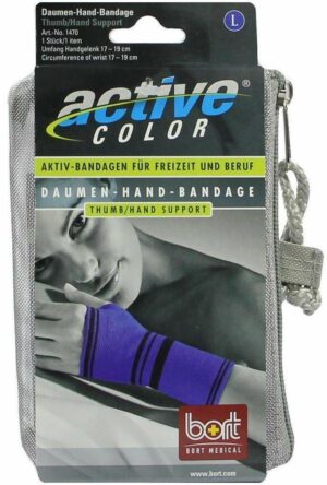 Bort Activecolor 1 Daumen Hand Bandage Large Blau