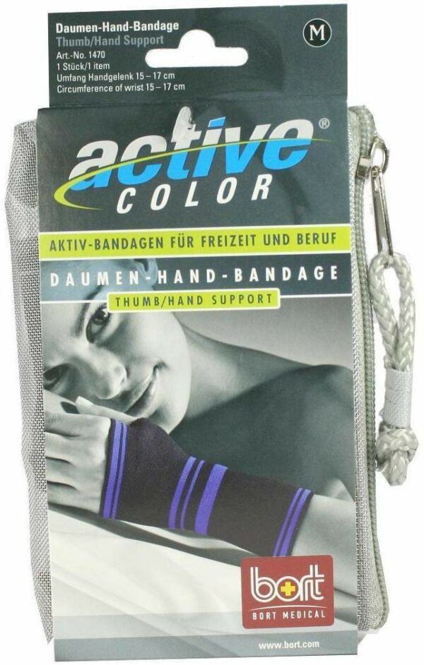 Bort Activecolor 1 Daumen Hand Bandage Medium Schwarz