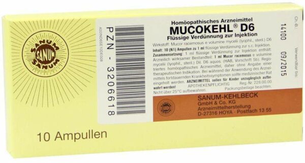 Mucokehl Ampullen D6 10x1 ml Ampullen