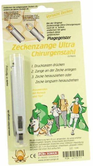 Zeckenzange Ultra Chirurgenstahl 1 Stück