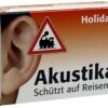 Akustika Holiday Windschutzwolle und Lärmschutzstöpsel 1 Ppackung