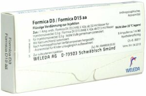 Formica D 3 Formica D 15 Aa Weleda 8 X 1 ml Ampullen