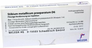 Weleda Stibium Metallicum Praeparatum D6 8 X 1 ml