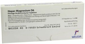 Hepar-Magnesium D 6 Weleda 8 X 1 ml Ampullen