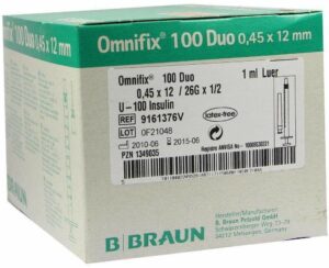 Omnifix Duo 100 Insulin Einmalspritzen