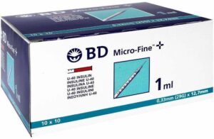 Bd Micro-Fine+ U 40 Ins.Spr. 12   100 X 1 ml