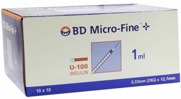 Bd Micro-Fine + U 100 Insulinspritze 12