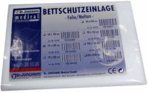 Bettschutzeinlage 70x100cm Folie Molton