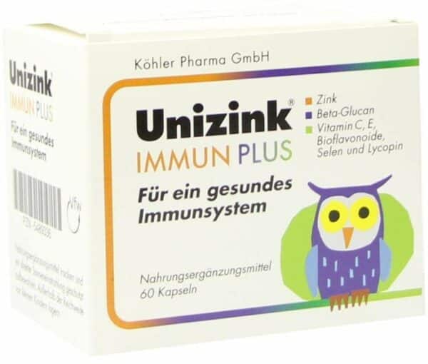Unizink Immun Plus 60 Kapseln