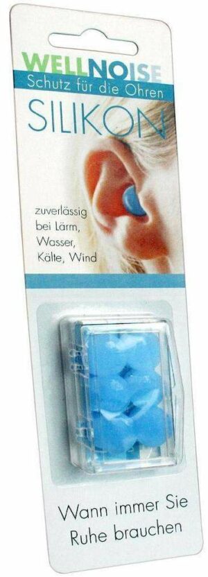 Wellnoise Ohrenstopfen Blau Blister 3 X 2 Stück