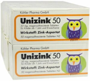 Unizink 50 10 X 50 Magensaftresistente Tabletten