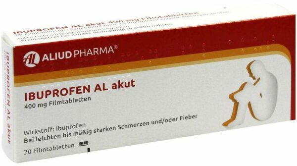 Ibuprofen Al Akut 400 mg 20 Filmtabletten