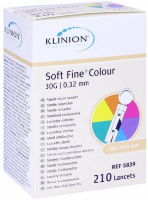 Klinion Soft Fine Colour 210 Lanzetten 30g