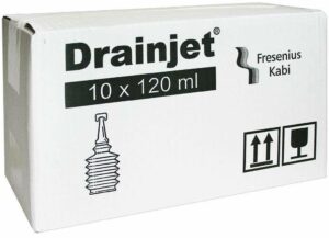 Freka Drainjet Fresenius 10 X 120 ml Kochsalzlösung 0