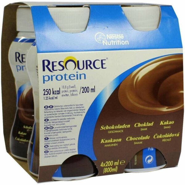 Resource Protein Schokolade Neue Rezeptur 4 X 200 ml Flüssigkeit