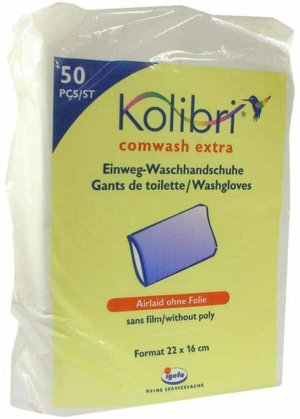 Kolibri Comwash Extra Waschhandschuh Unfol. 16 X 24 cm 50...