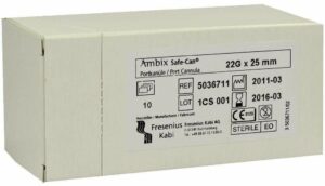 Ambix Safe Can Portpunktion Kanüle 22gx25mm Gerade