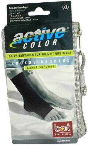 Bort Activecolor Knöchelbandage X-Large Schwarz 1 Stück