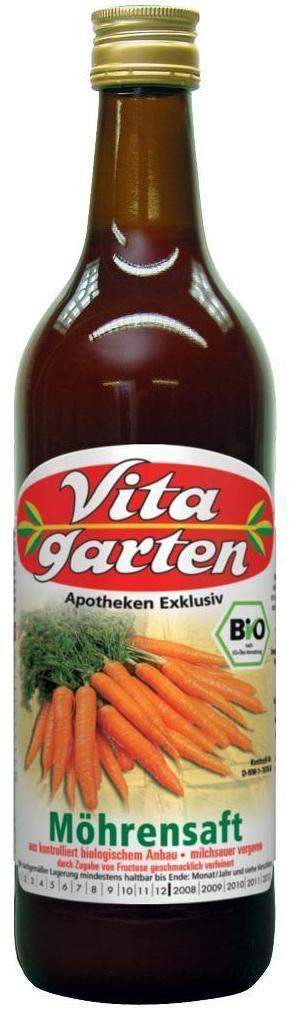 Vitagarten Möhrensaft Biologisch