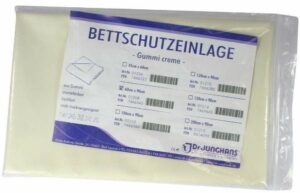 Bettschutzeinlage 60x90cm Gummi Creme