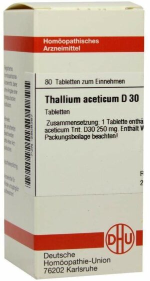 Thallium Aceticum D30 Dhu 80 Tabletten