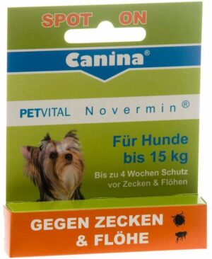 Petvital Novermin Flüssig Für Hunde Bis 15 KG 2 ml